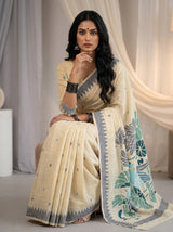 MIMOSA Navy Saree Saree — pose 8 styling detail