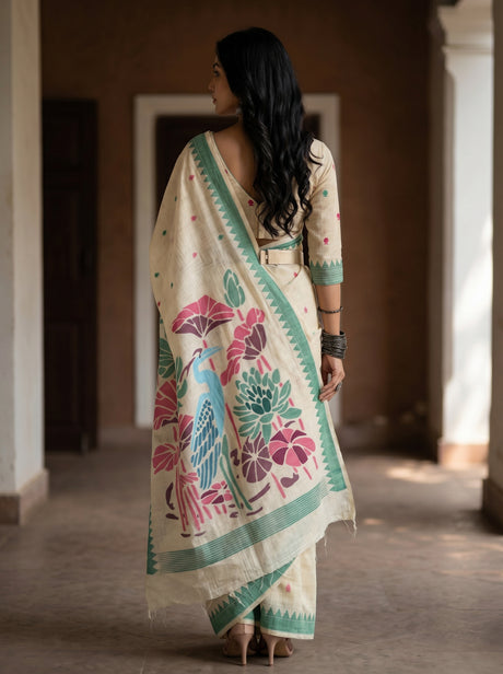 MIMOSA Rama Saree Saree — pose 2 styling detail