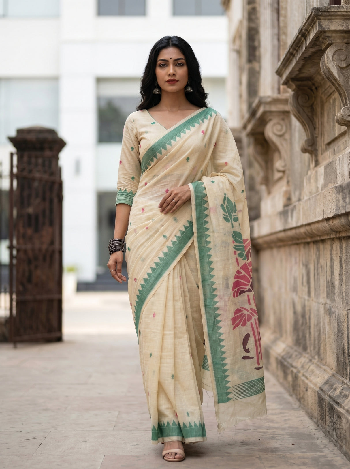MIMOSA Rama Saree Saree — pose 6 styling detail
