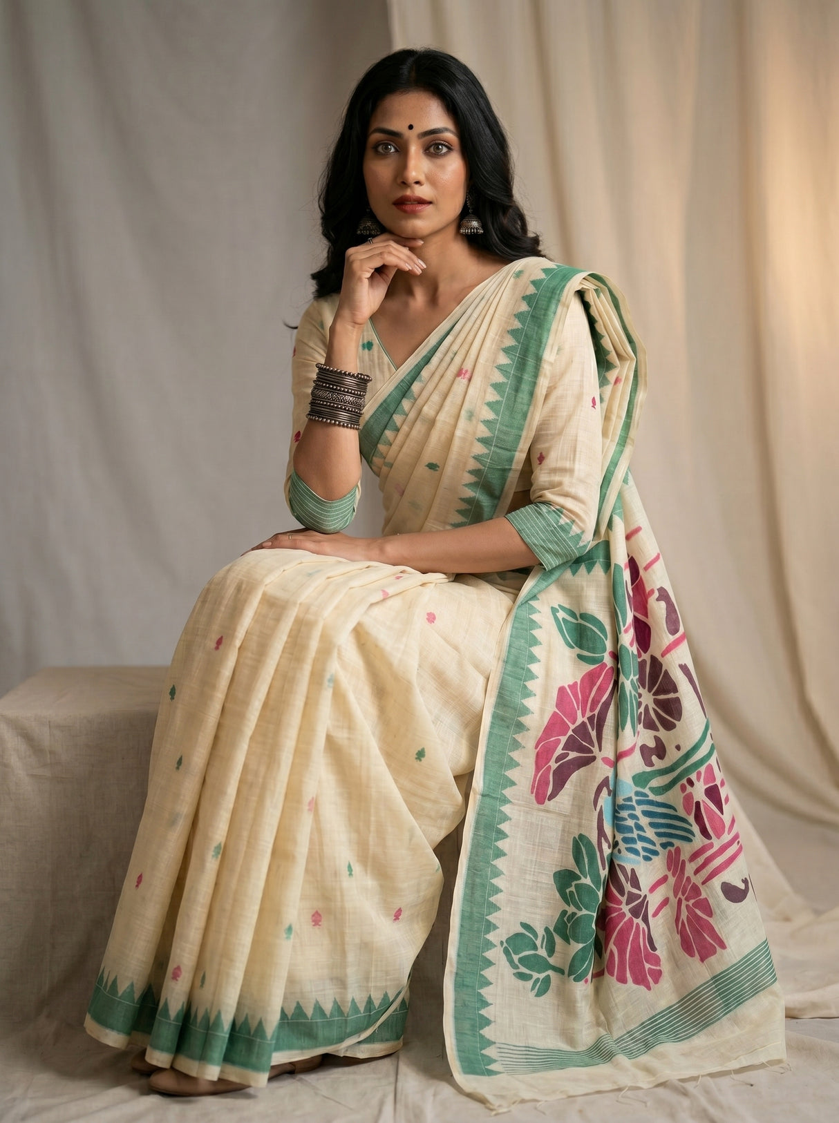 MIMOSA Rama Saree Saree — pose 8 styling detail