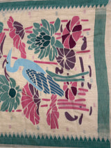 MIMOSA Rama Saree Saree — pallu and zari work detail