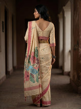 MIMOSA Rani Saree Saree — pose 2 styling detail