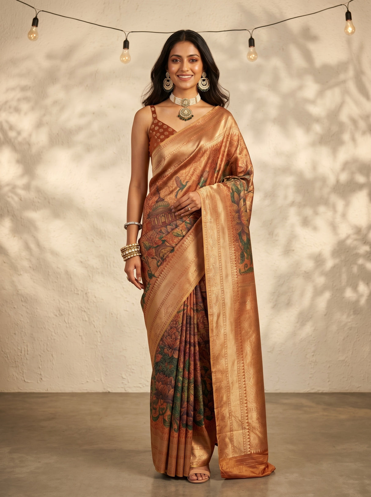 MIMOSA Saree Saree — front view on mannequin