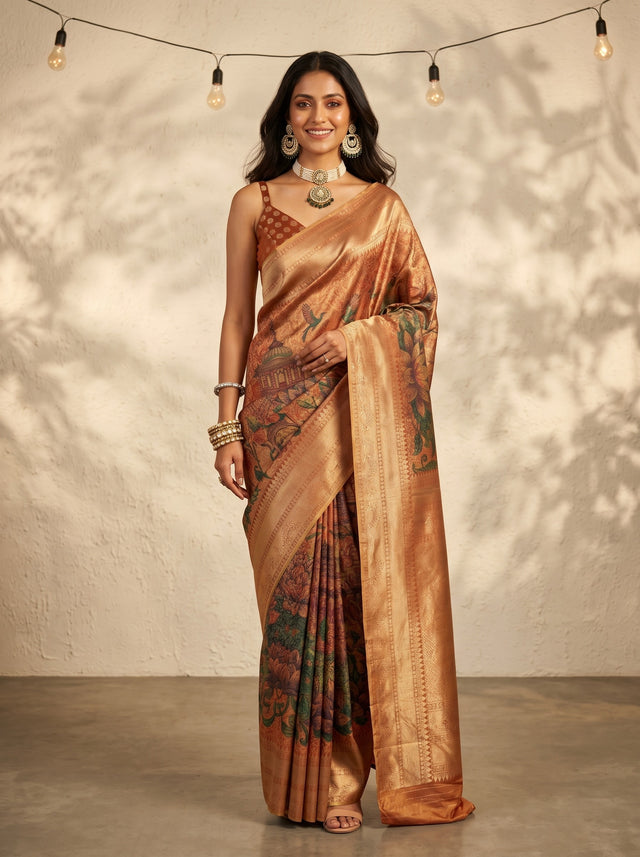 MIMOSA Saree Saree — front view on mannequin