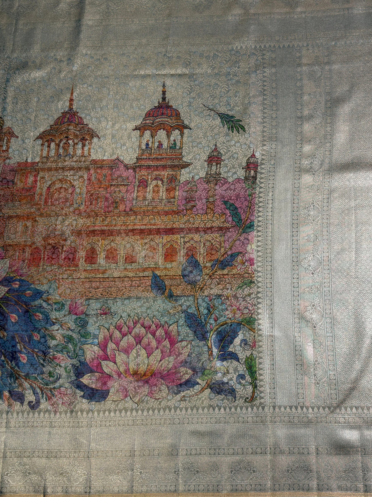 MIMOSA Saree Saree — pallu and zari work detail