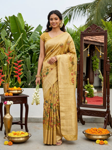 MIMOSA Saree Saree — front view on mannequin