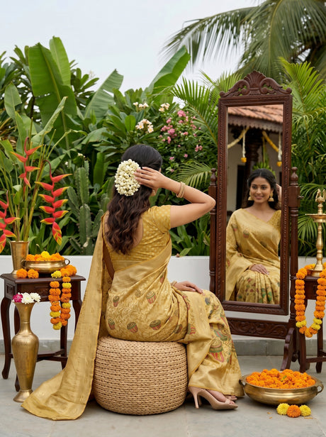 MIMOSA Saree Saree — pose 2 styling detail
