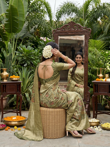 MIMOSA Saree Saree — pose 2 styling detail