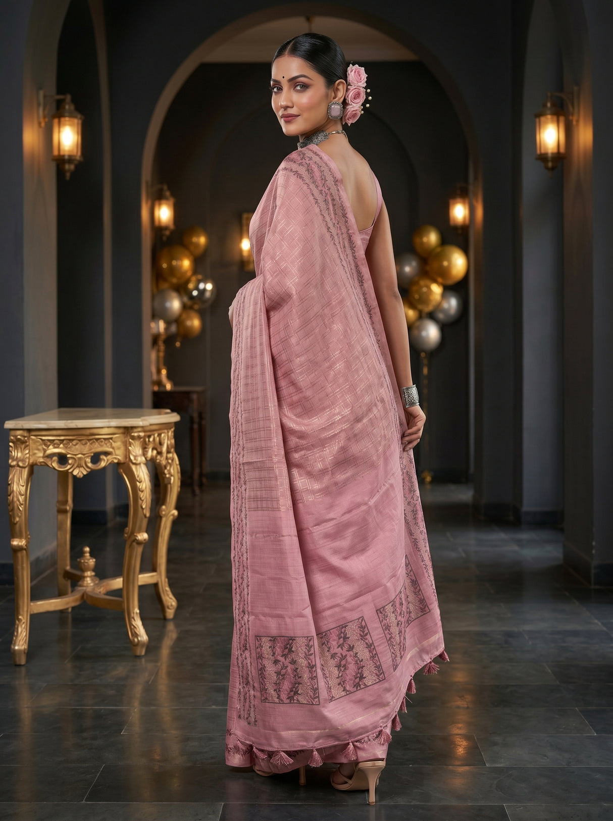 MIMOSA Gajari Saree Saree — pose 7 styling detail