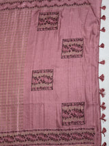 MIMOSA Gajari Saree Saree — pallu and zari work detail