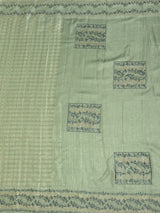 MIMOSA Pista Saree Saree — pallu and zari work detail
