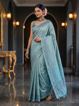 MIMOSA Sapphire Saree Saree — pose 9 styling detail