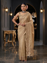 MIMOSA Tussar Saree Saree — pose 4 styling detail
