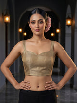 MIMOSA Tussar Saree Saree — blouse close-up