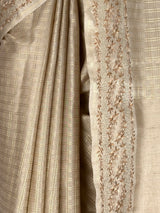 MIMOSA Tussar Saree Saree — fleets shot full lifestyle