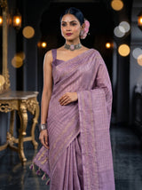 MIMOSA Violet Saree Saree — pose 10 styling detail