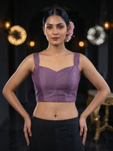 MIMOSA Violet Saree Saree — blouse close-up