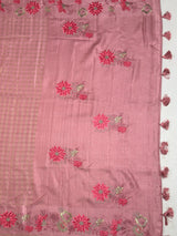 MIMOSA Gajari Saree Saree — pallu and zari work detail