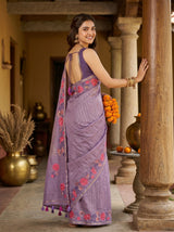 MIMOSA Violet Saree Saree — pose 7 styling detail