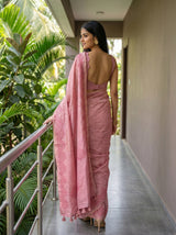 MIMOSA Gajari Saree Saree — pose 2 styling detail