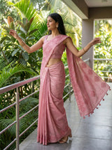 MIMOSA Gajari Saree Saree — pose 3 styling detail