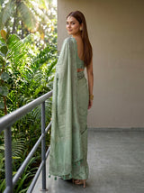MIMOSA Pista Saree Saree — pose 7 styling detail