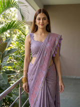 MIMOSA Violet Saree Saree — pose 10 styling detail