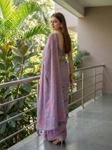 MIMOSA Violet Saree Saree — pose 7 styling detail