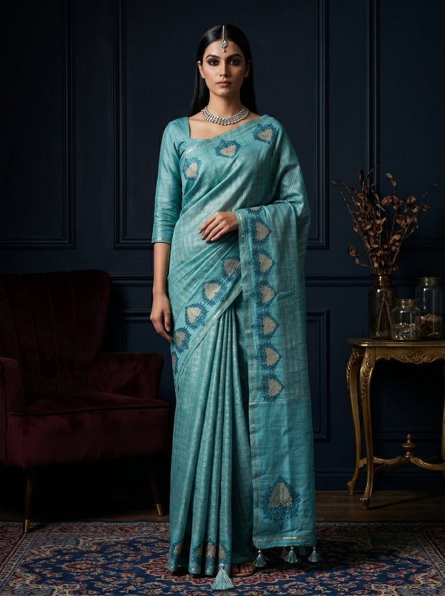 Sapphire  Saree