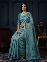 MIMOSA Sapphire Saree Saree — pose 8 styling detail
