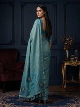 MIMOSA Sapphire Saree Saree — pose 9 styling detail