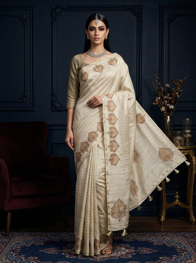 Tussar  Saree