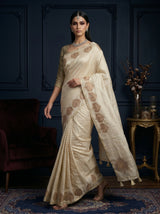 MIMOSA Tussar Saree Saree — pose 7 styling detail