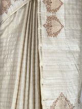 MIMOSA Tussar Saree Saree — fleets shot full lifestyle