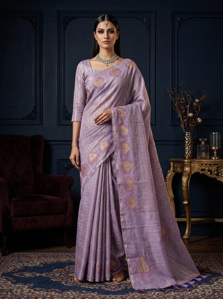 Violet  Saree