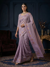 MIMOSA Violet Saree Saree — pose 6 styling detail