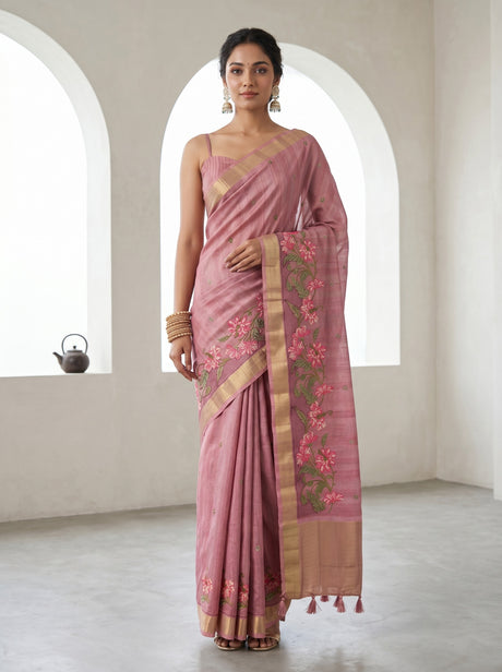 MIMOSA Saree Saree — front view on mannequin