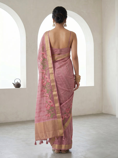 MIMOSA Saree Saree — pose 2 styling detail