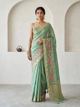 MIMOSA Saree Saree — front view on mannequin