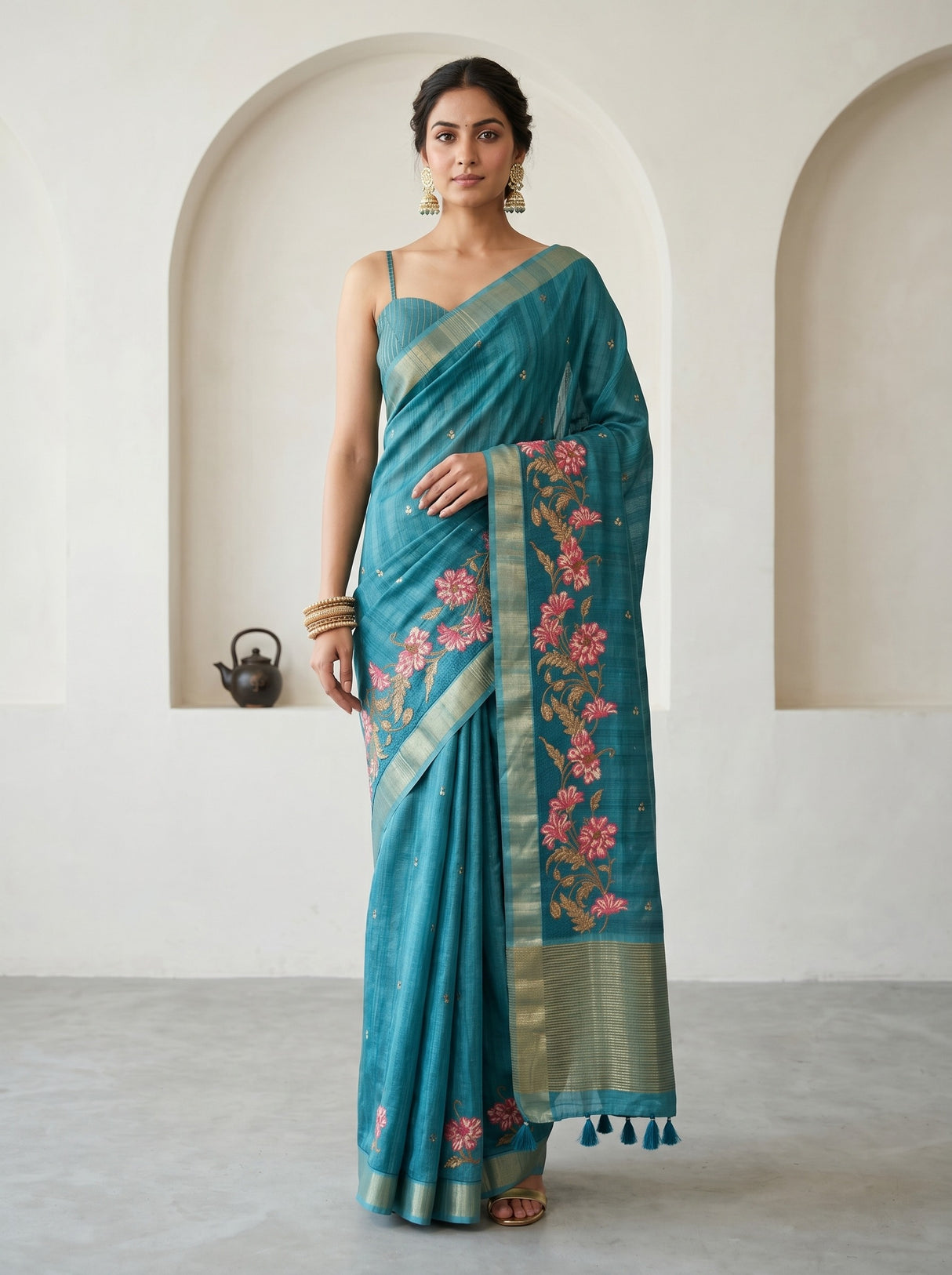 MIMOSA Saree Saree — front view on mannequin
