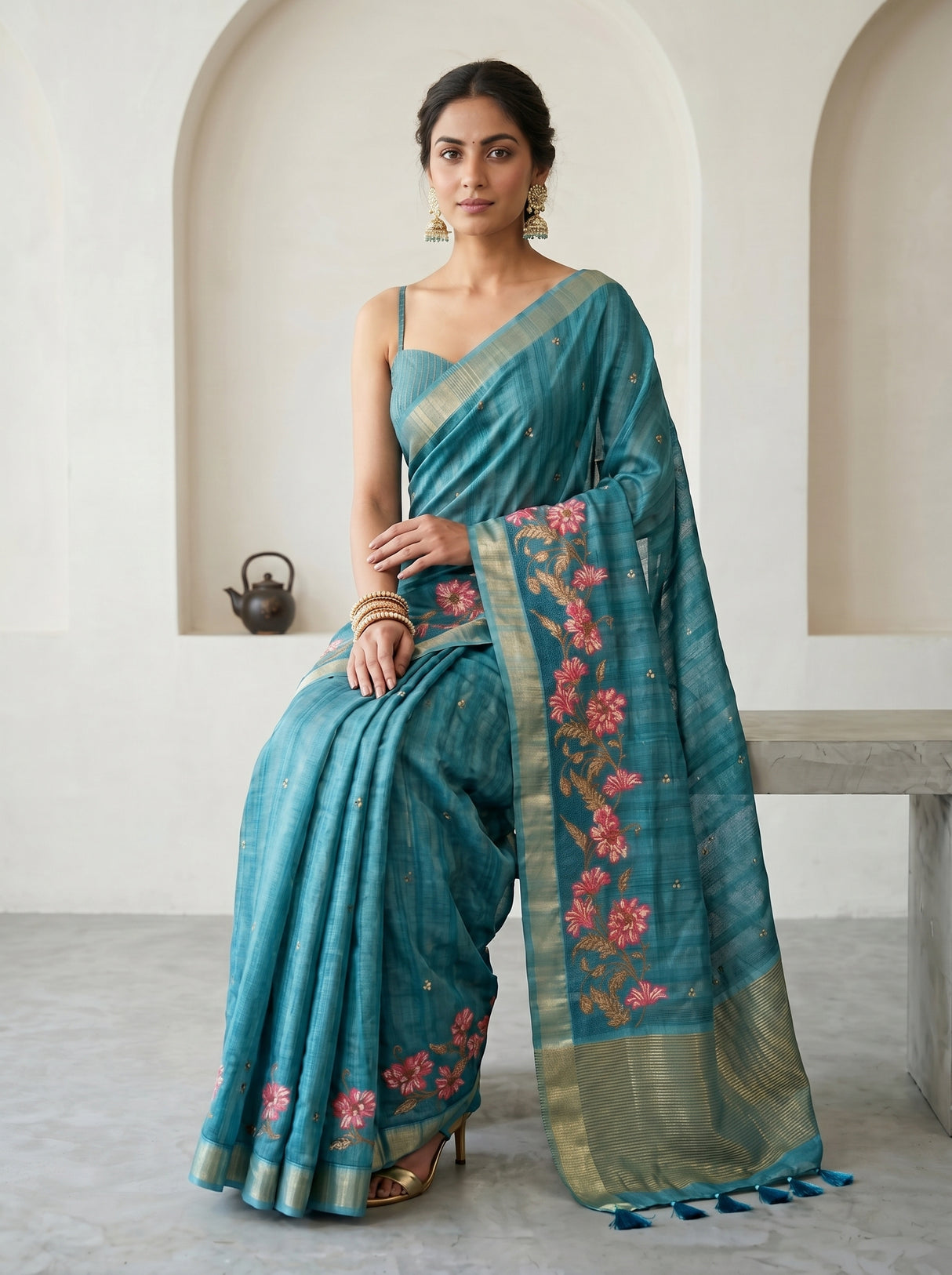 MIMOSA Saree Saree — pose 8 styling detail