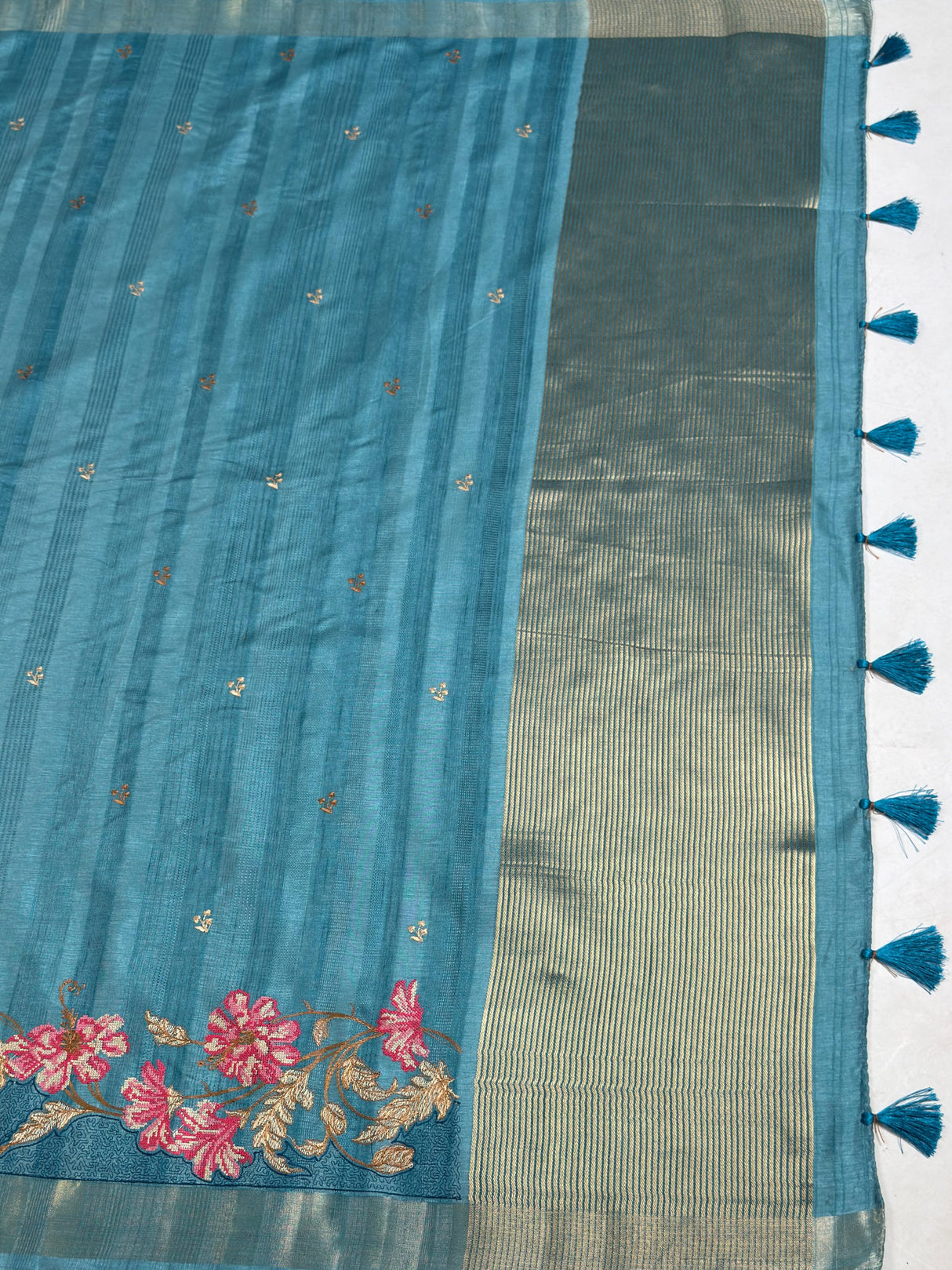 MIMOSA Saree Saree — pallu and zari work detail