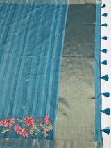 MIMOSA Saree Saree — pallu and zari work detail