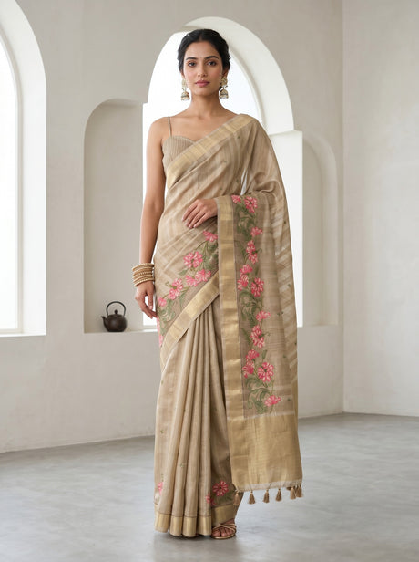 MIMOSA Saree Saree — front view on mannequin