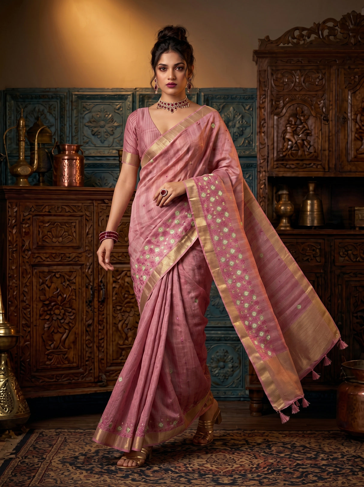MIMOSA Saree Saree — pose 7 styling detail