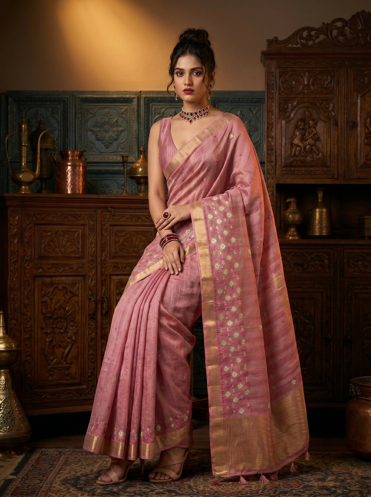 MIMOSA Saree Saree — pose 8 styling detail