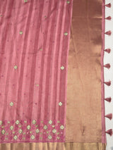 MIMOSA Saree Saree — pallu and zari work detail