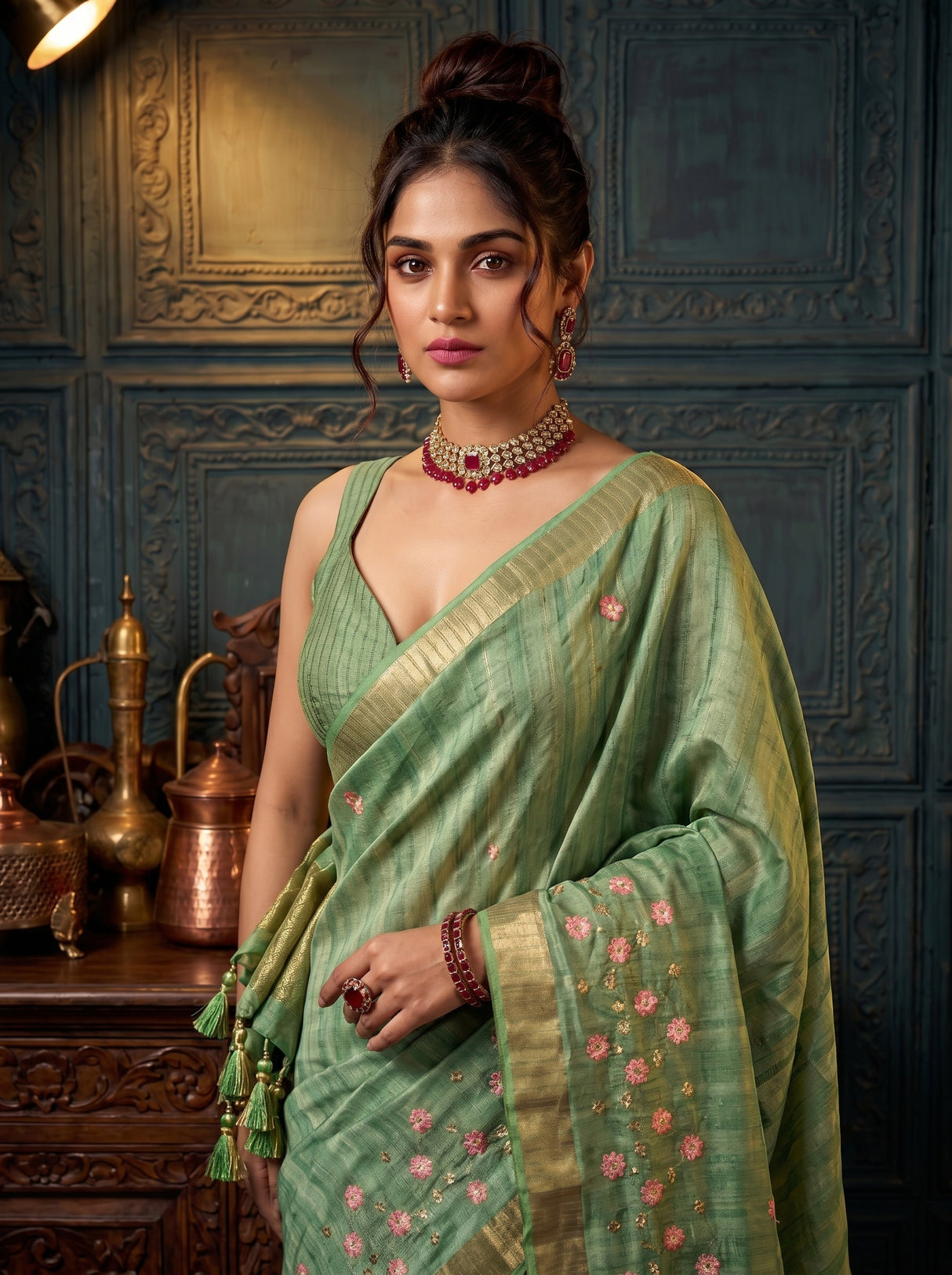 MIMOSA Saree Saree — pose 10 styling detail