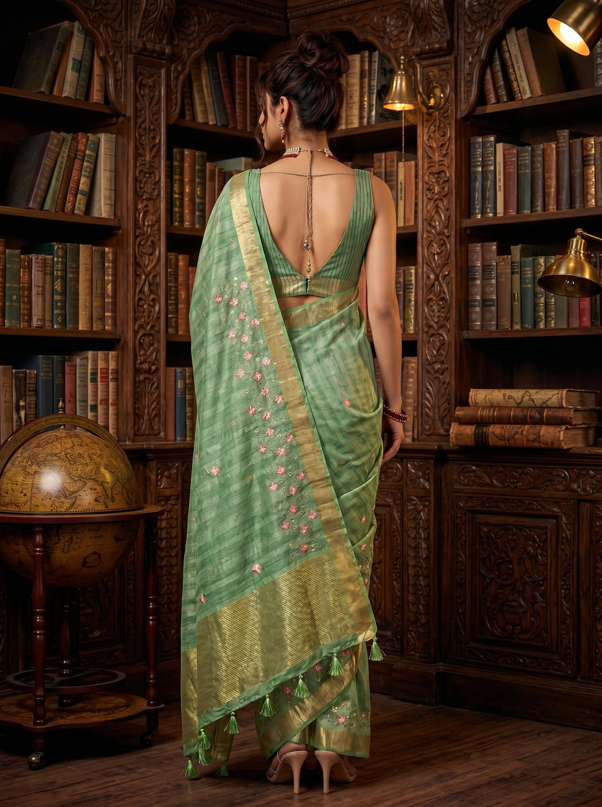 MIMOSA Saree Saree — pose 2 styling detail
