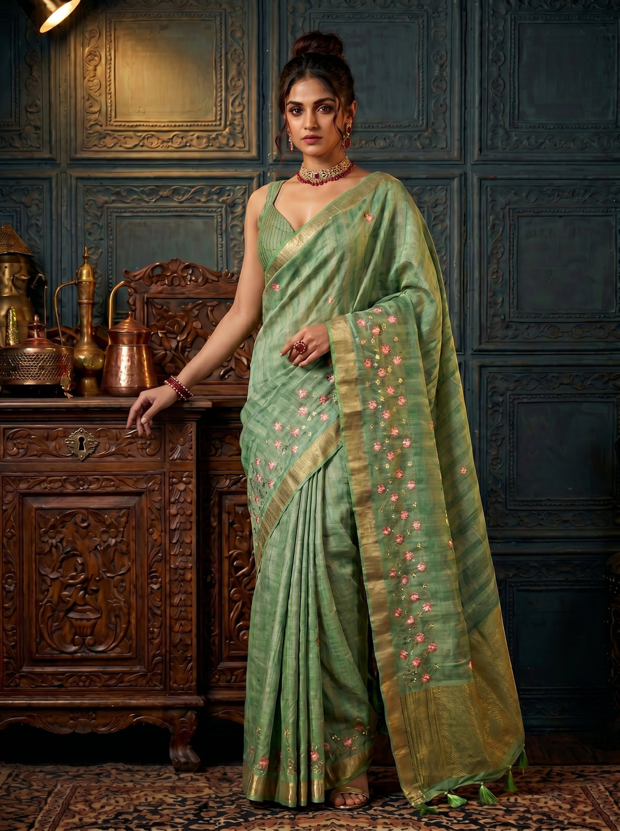 MIMOSA Saree Saree — pose 5 styling detail